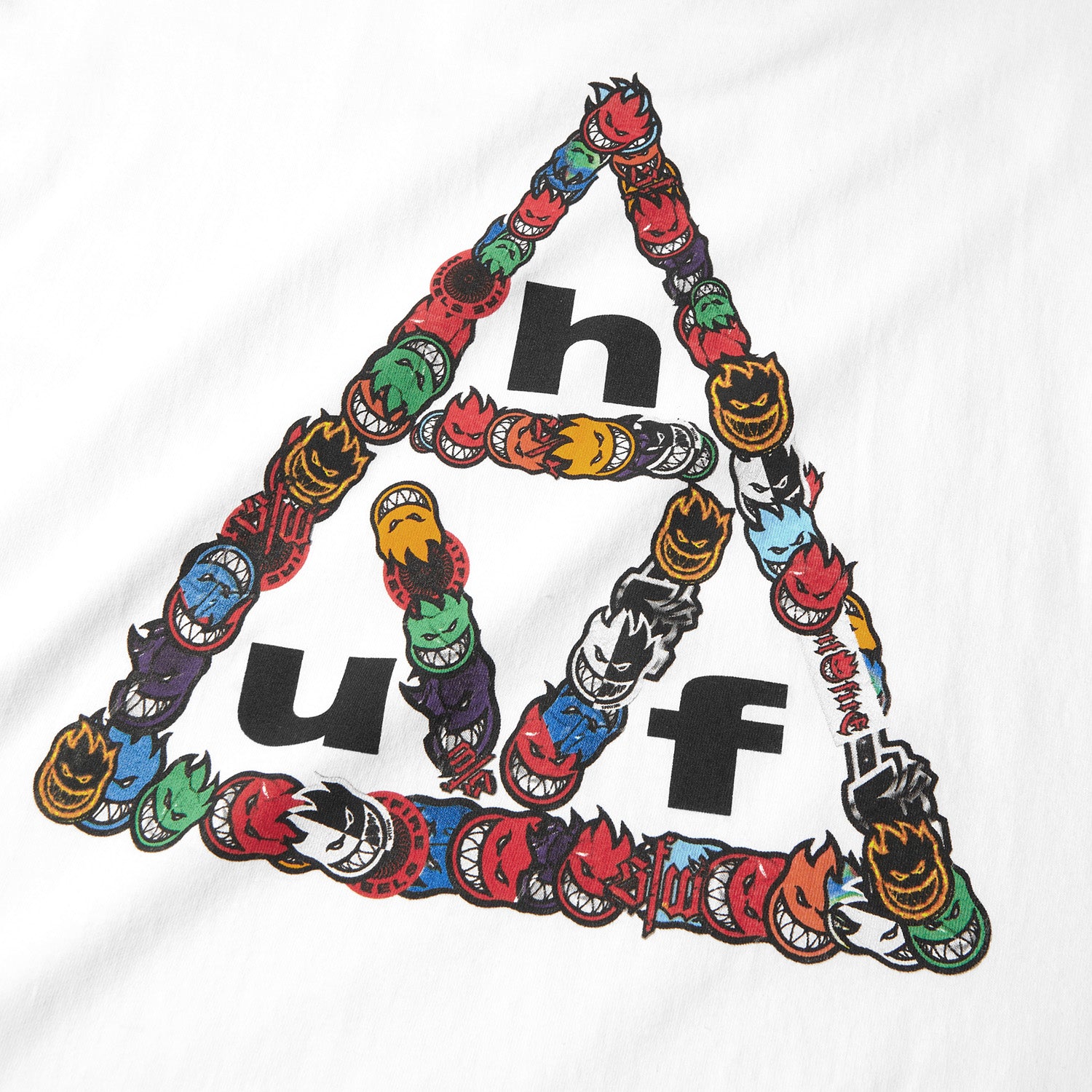 HUF (ハフ) Worldwide JP /T-SHIRTS(Tシャツ)/ huf X SPITFIRE STICKER TT TEE商品 / BLACK