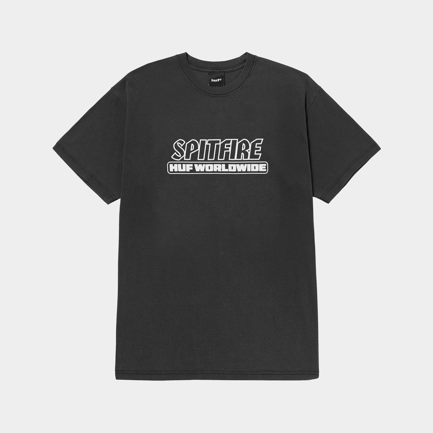 HUF (ハフ) Worldwide JP /T-SHIRTS(Tシャツ)/ huf X SPITFIRE BURN HEAVYWEIGHT TEE商品 / WASHED BLACK