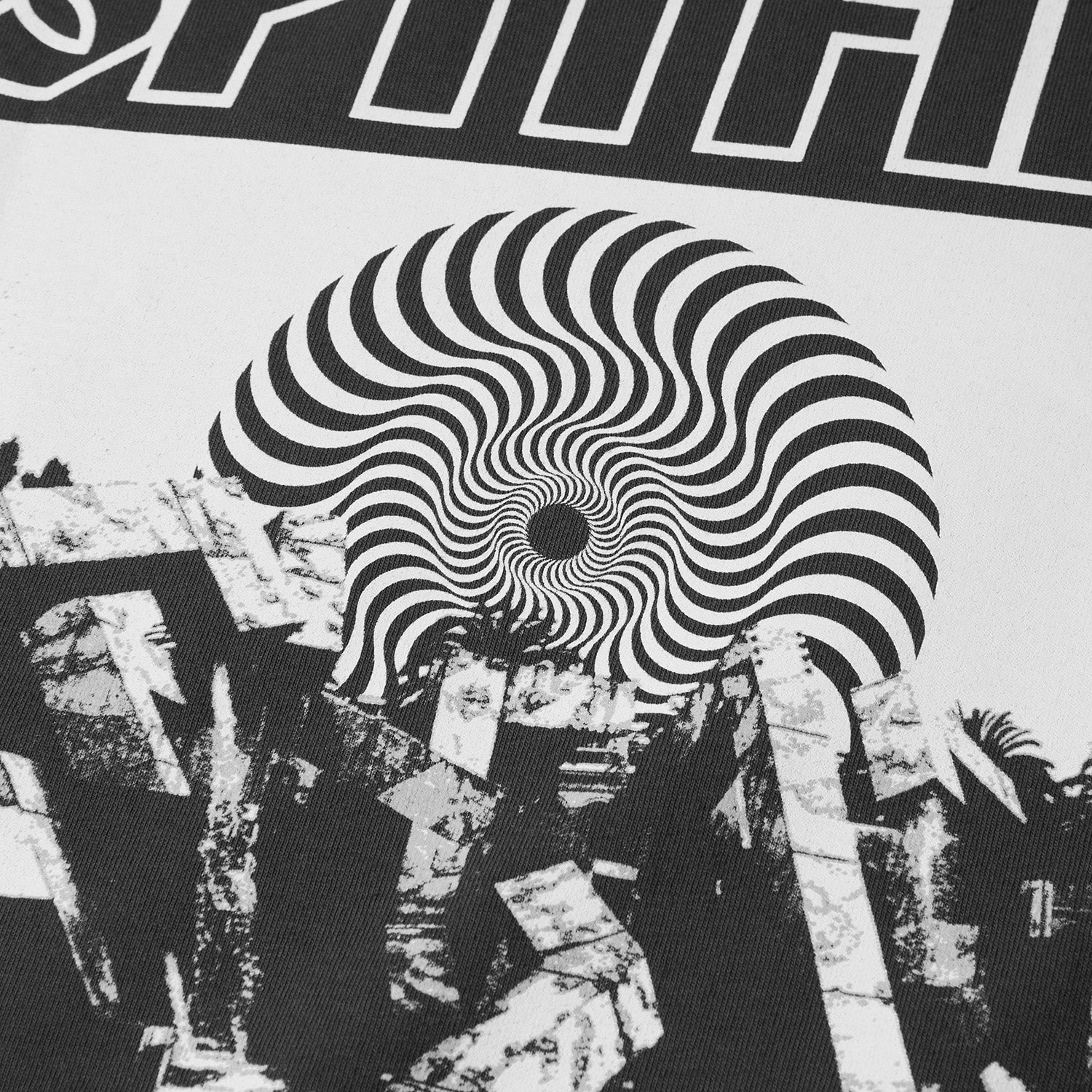 HUF (ハフ) Worldwide JP /T-SHIRTS(Tシャツ)/ huf X SPITFIRE BURN HEAVYWEIGHT TEE商品 / WASHED BLACK