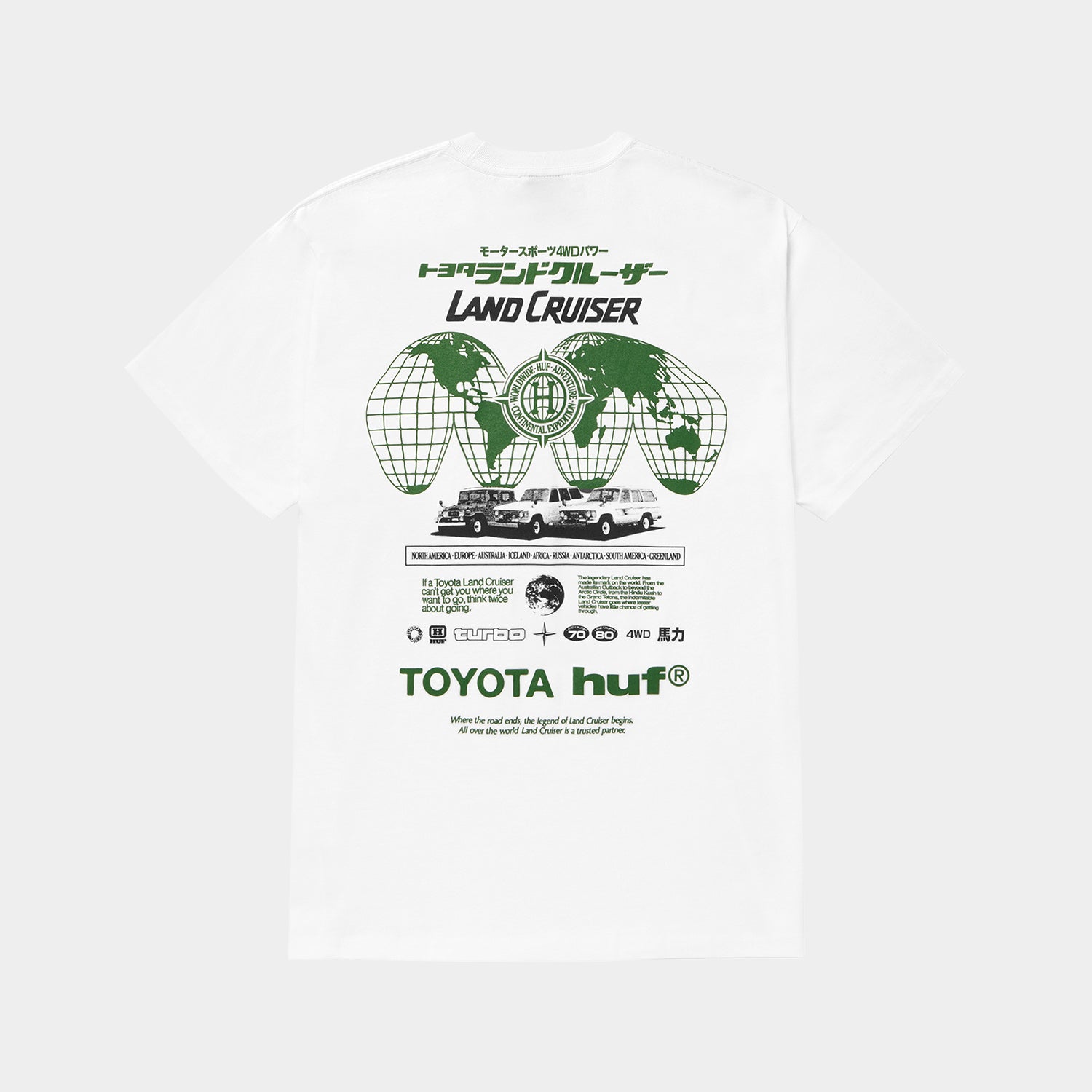 huf® X TOYOTA LAND CRUISER GLOBAL TEE｜T-SHIRTS（Tシャツ）｜【公式