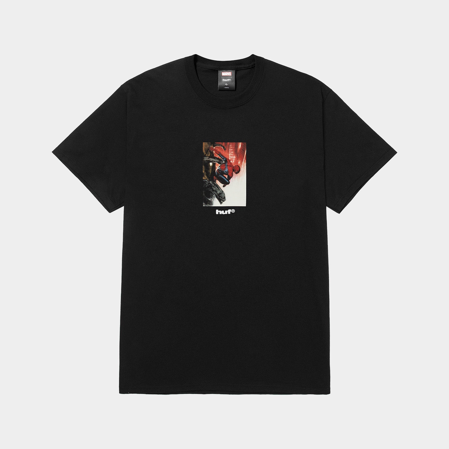 HUF (ハフ) Worldwide JP /T-SHIRTS(Tシャツ)/ HUF X MARVEL SPIDER-MAN LOOKOUT TEE商品 / BLACK