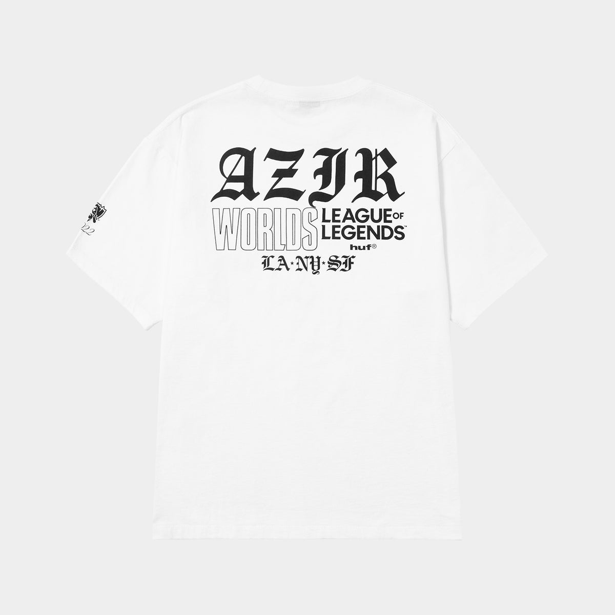 HUF (ハフ) Worldwide JP / T-SHIRTS(Tシャツ) / huf® x Riot Games 2022 WORLDS AZIR SKIN TEE商品 / WHITE