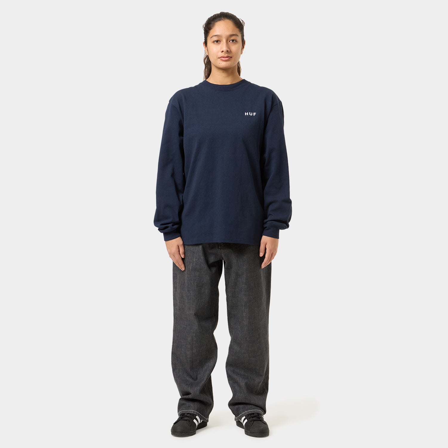 HUF (ハフ) Worldwide JP /T-SHIRTS(Tシャツ)/ OG LOGO LS TEE商品 / NAVY