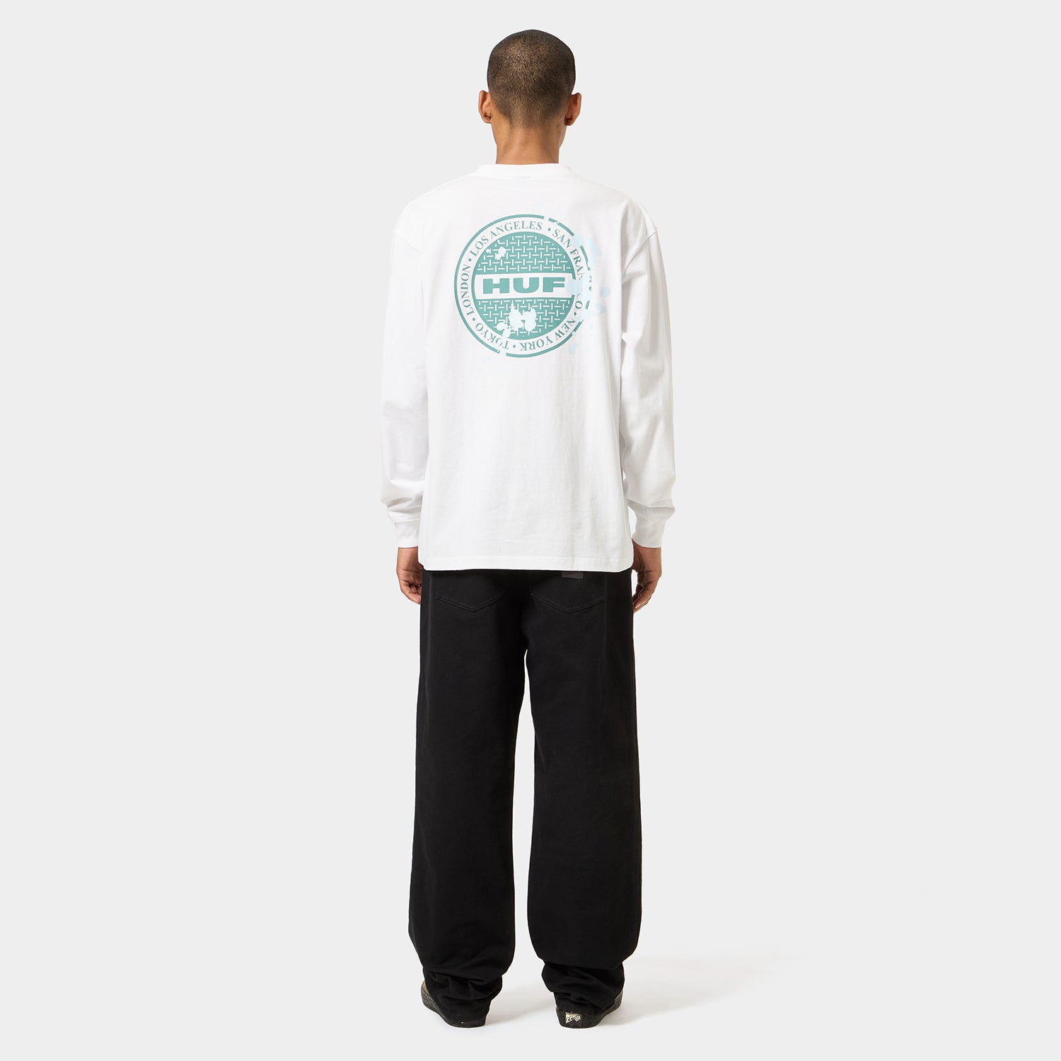 HUF (ハフ) Worldwide JP /T卹()/ Manhole LS T卹商品 /