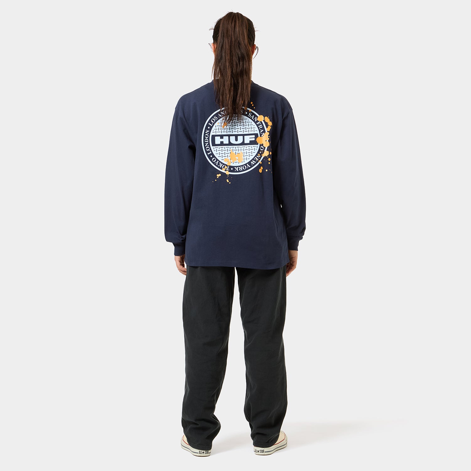 HUF (ハフ) Worldwide JP /T卹()/ Manhole LS T卹商品 /