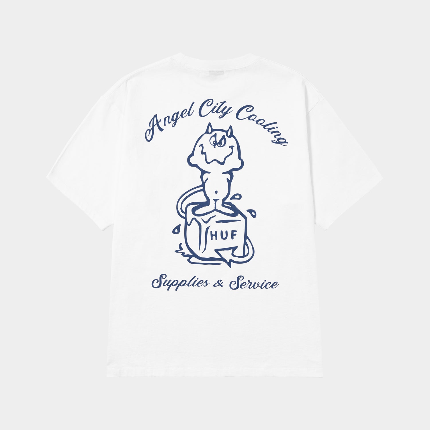 HUF (ハフ) Worldwide JP /T-SHIRTS(Tシャツ)/ SUPPLIES & SERVICE TEE商品 / WHITE