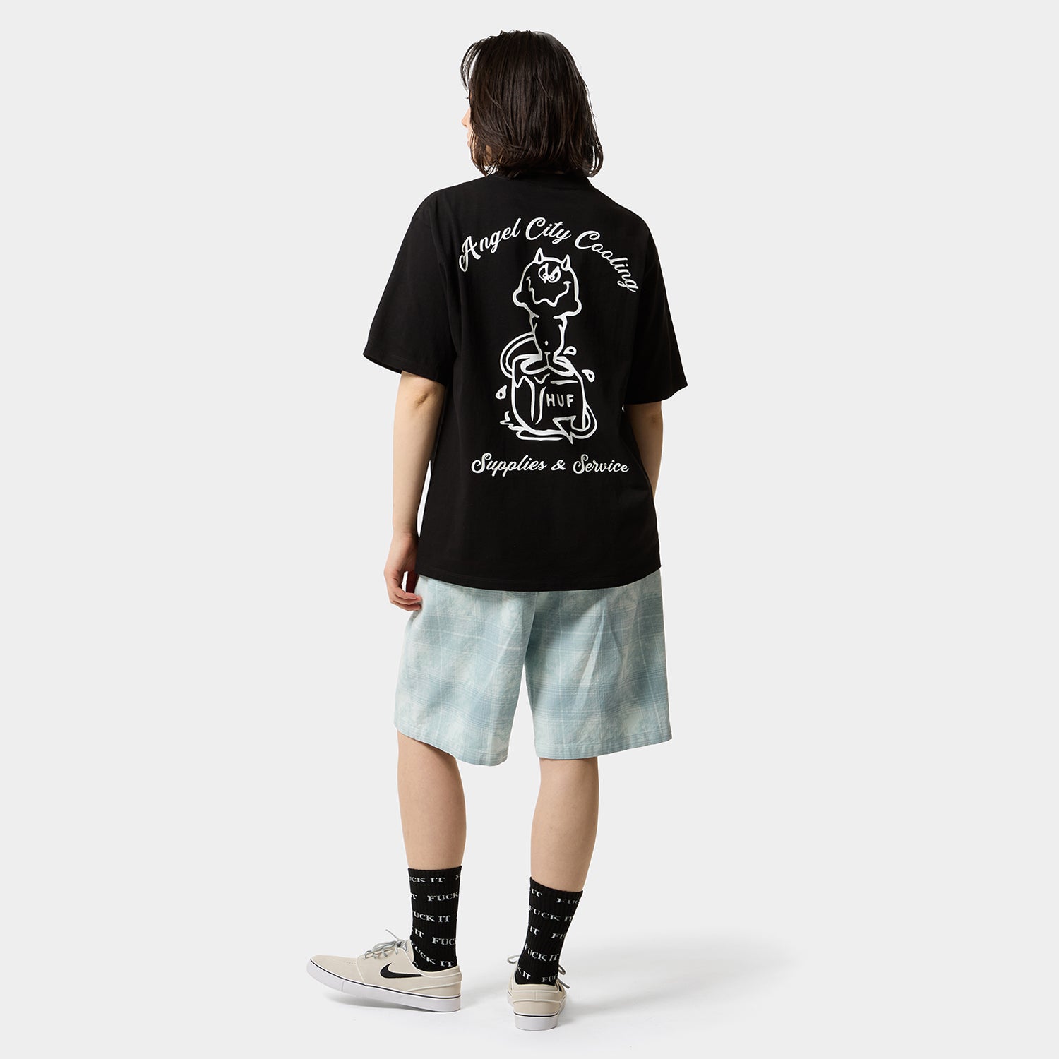 HUF (ハフ) Worldwide JP /T-SHIRTS(Tシャツ)/ SUPPLIES & SERVICE TEE商品 / WHITE