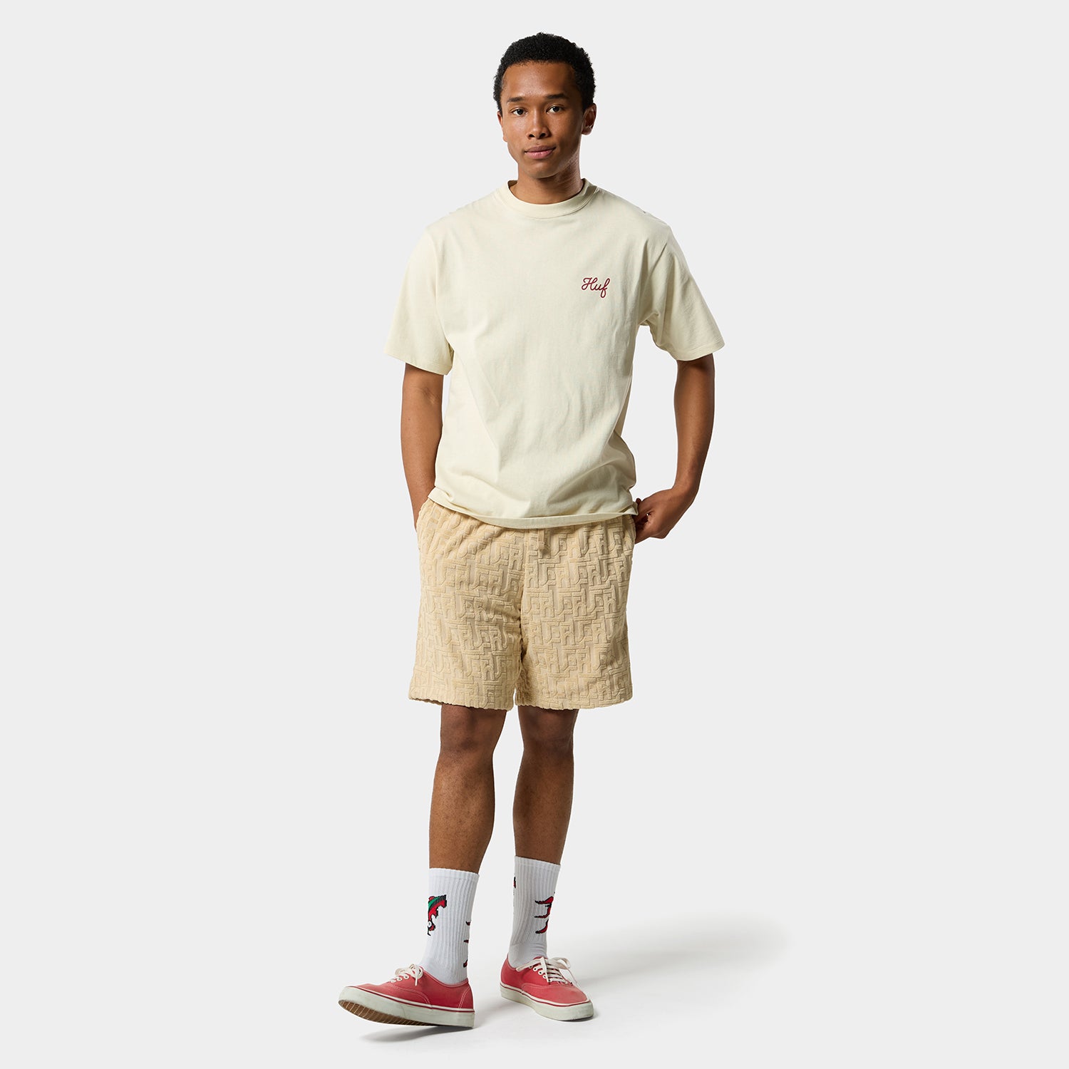 HUF (ハフ) Worldwide JP /T-SHIRTS(Tシャツ)/ SUPPLIES & SERVICE TEE商品 / WHITE