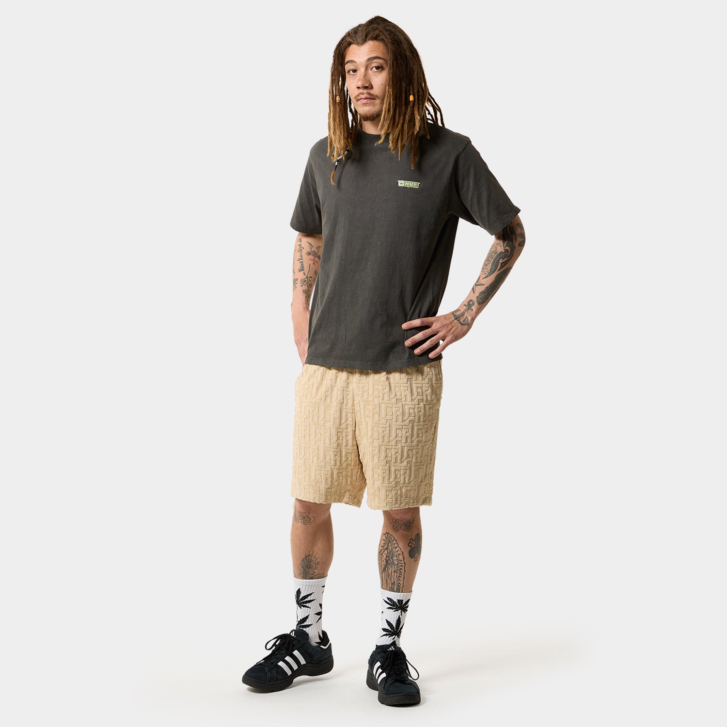 HUF (ハフ) Worldwide JP /T-SHIRTS(Tシャツ)/ MILLENNIUM WASHED TEE商品 / PALE YELLOW