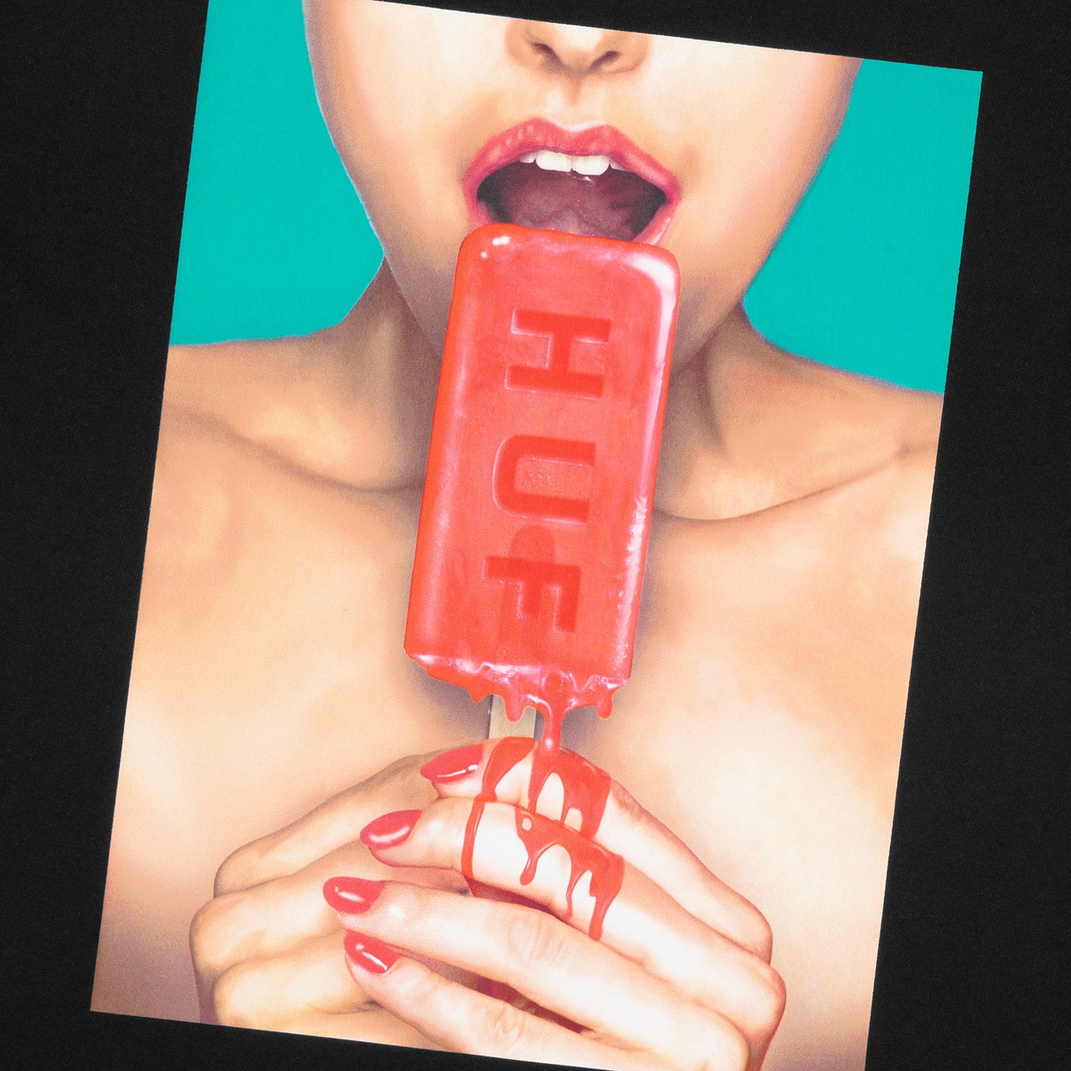 HUF (ハフ) Worldwide JP /T-SHIRTS(Tシャツ)/ ICE CREAM TEE商品 / BLACK