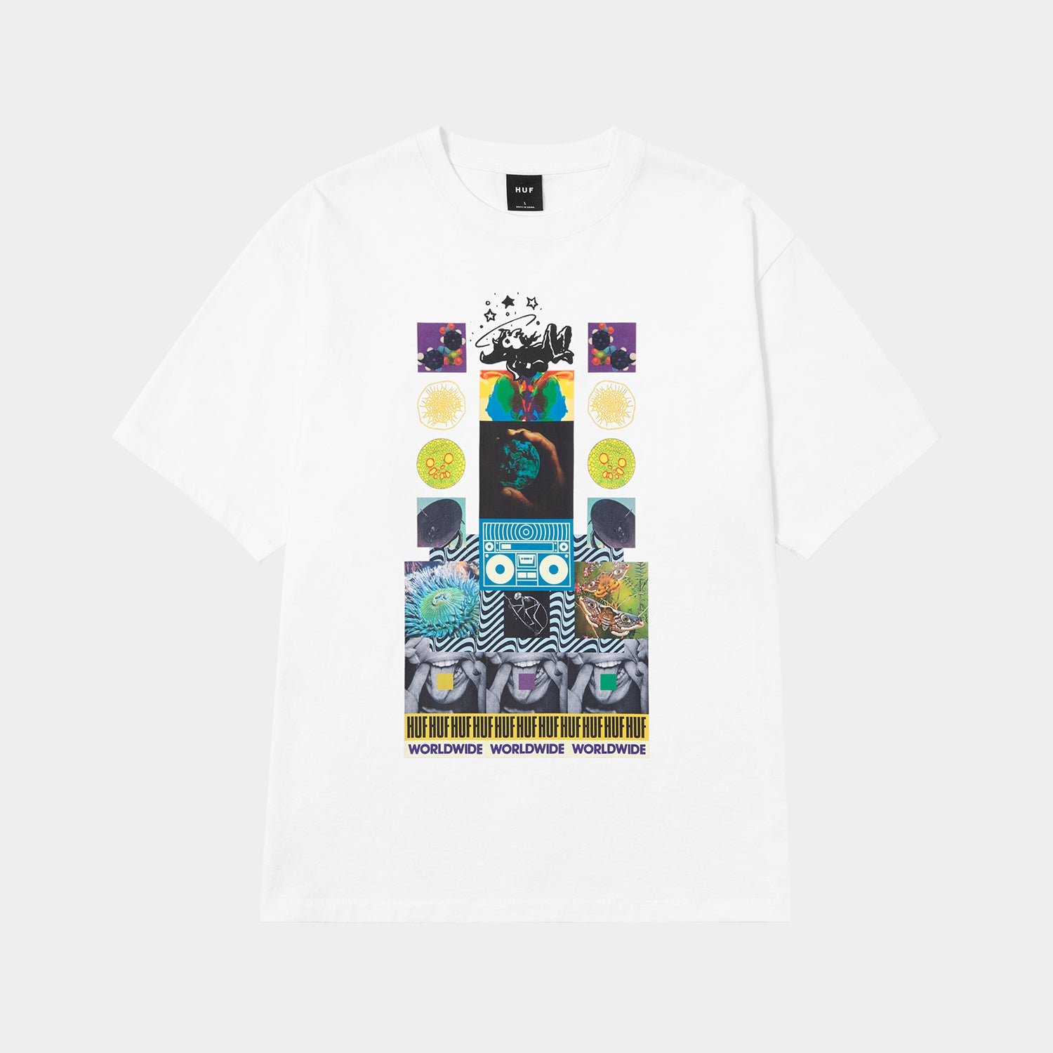HUF (ハフ) Worldwide JP /T-SHIRTS(Tシャツ)/ NEW EXPERIENCES TEE商品 / BLACK