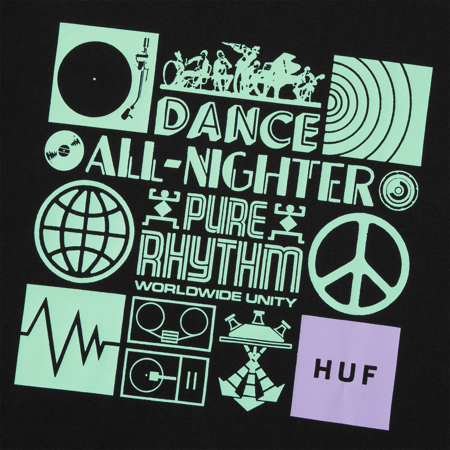 HUF (ハフ) Worldwide JP /T-SHIRTS(Tシャツ)/ SOUND WAVE TEE商品 / WHITE