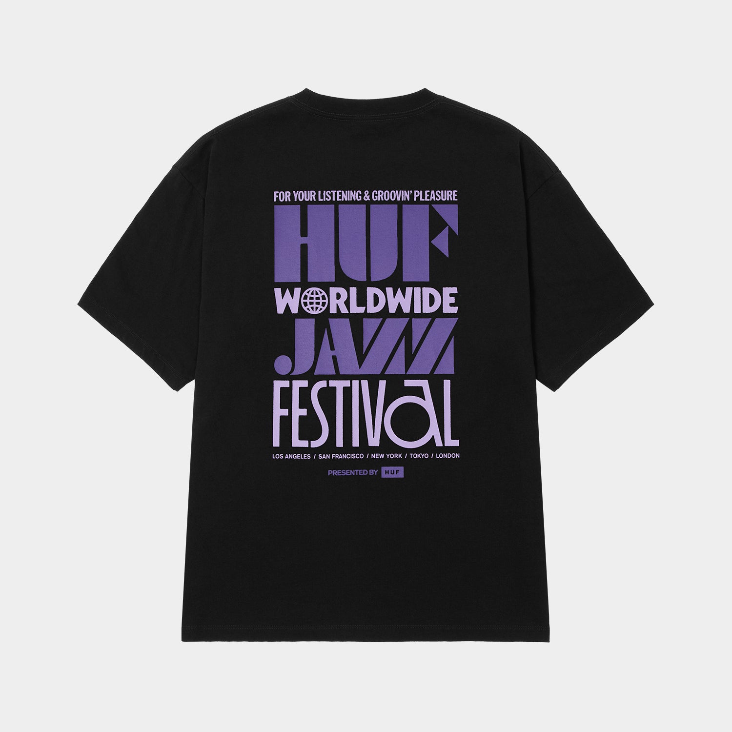 HUF (ハフ) Worldwide JP /T-SHIRTS(Tシャツ)/ WORLD JAZZ FESTIVAL TEE商品 / BLACK