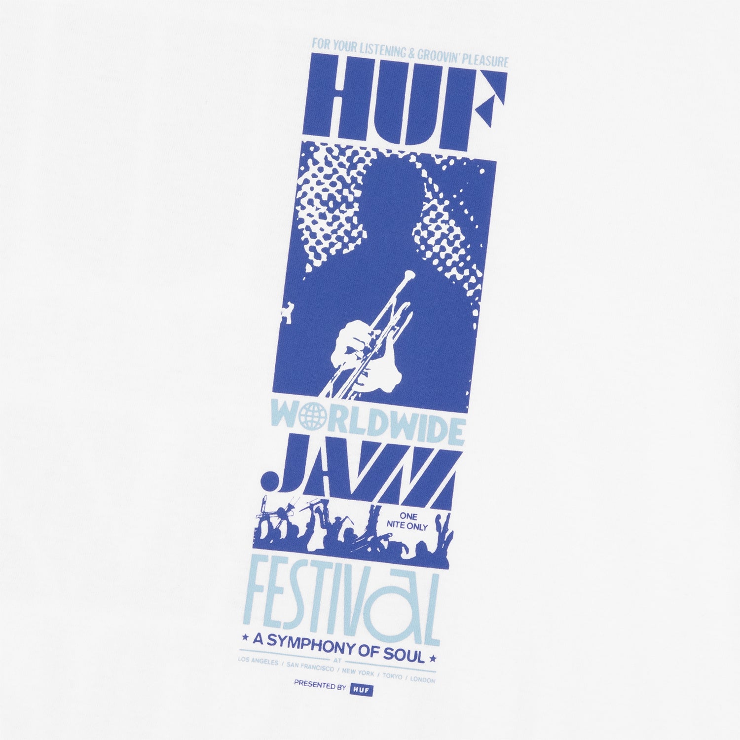 HUF (ハフ) Worldwide JP /T-SHIRTS(Tシャツ)/ WORLD JAZZ FESTIVAL TEE商品 / BLACK