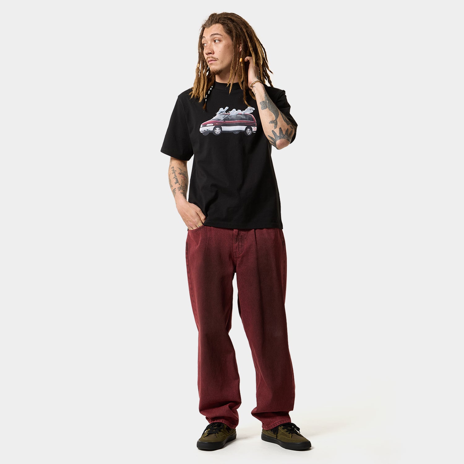 HUF (ハフ) Worldwide JP /T-SHIRTS(Tシャツ)/ HOT BOX TEE商品 / WHITE