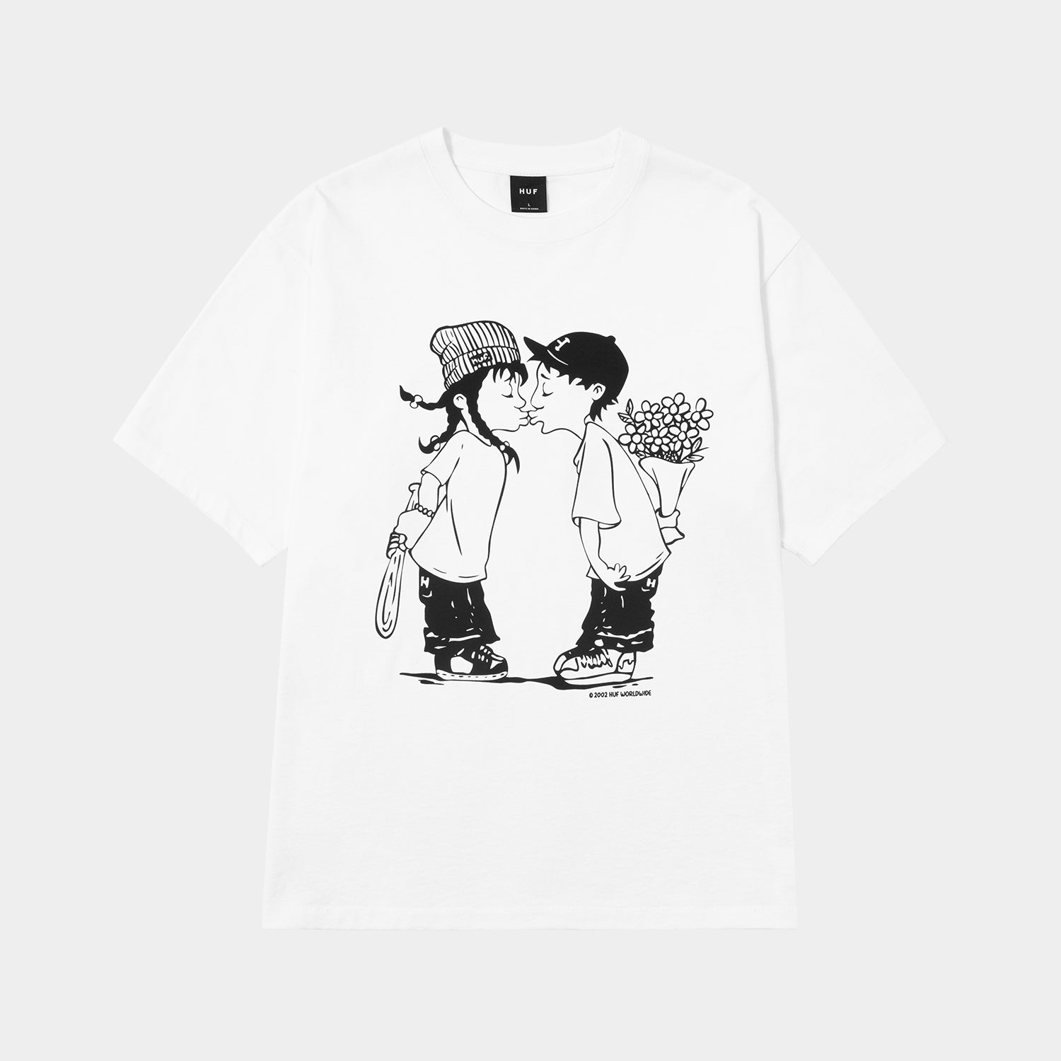 HUF (ハフ) Worldwide JP /T-SHIRTS(Tシャツ)/ HUF AND KISSES TEE商品 / WHITE