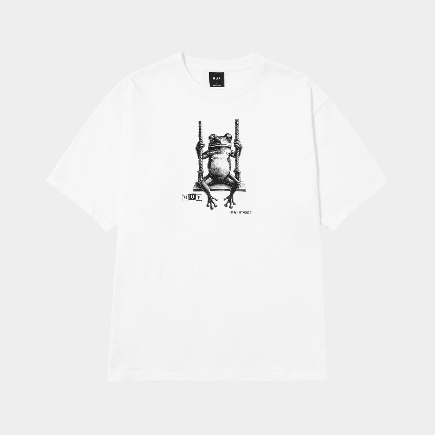 HUF (ハフ) Worldwide JP /T-SHIRTS(Tシャツ)/ NO WORRIES TEE商品 / WHITE