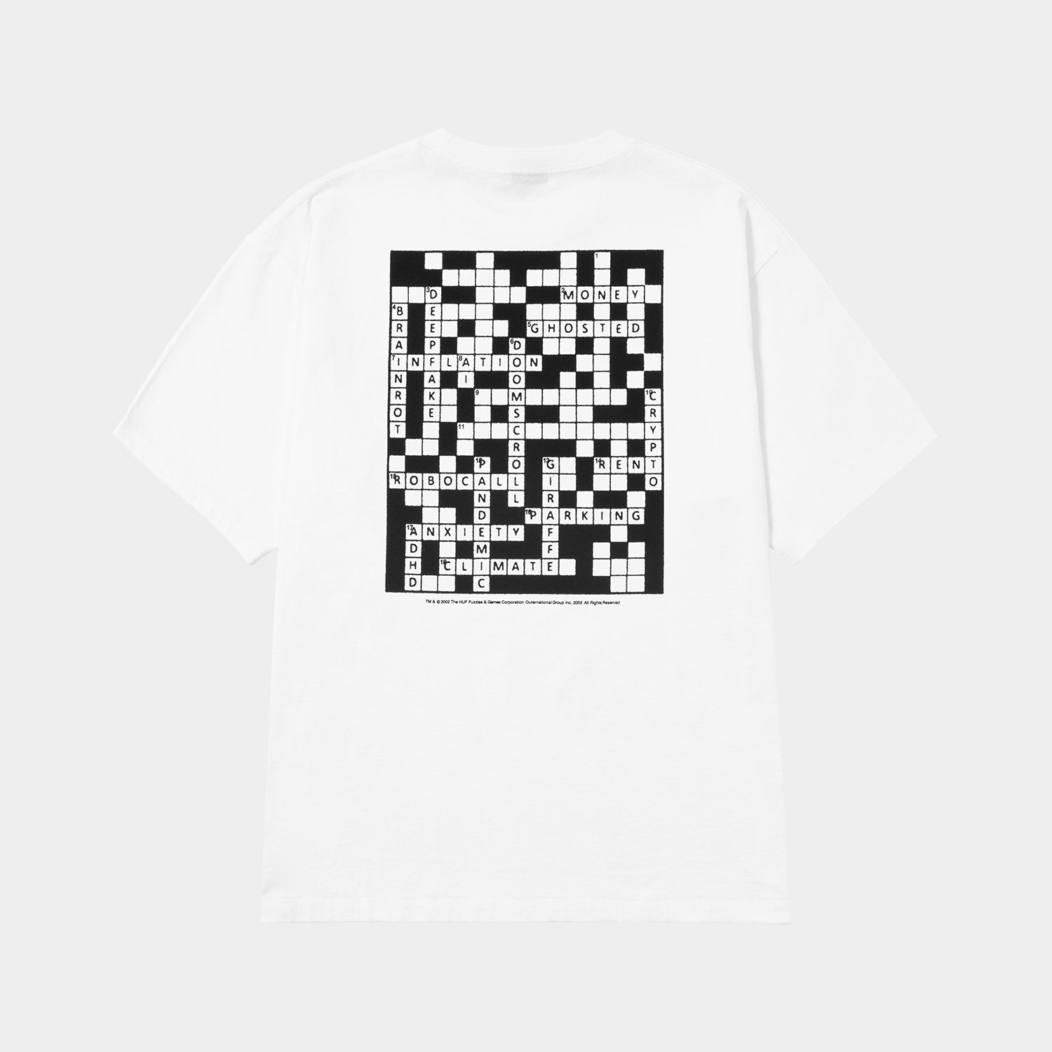 HUF (ハフ) Worldwide JP /T-SHIRTS(Tシャツ)/ NO WORRIES TEE商品 / WHITE