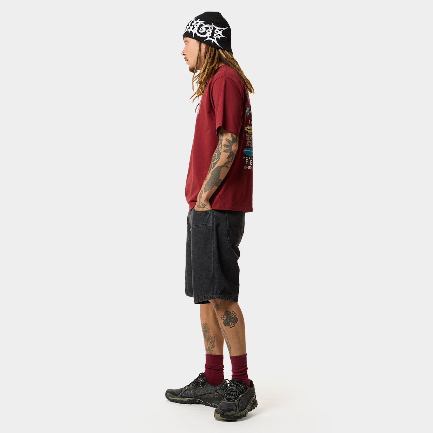 HUF (ハフ) Worldwide JP /T-SHIRTS(Tシャツ)/ MENTAL MELTDOWN TEE商品 / BLACK