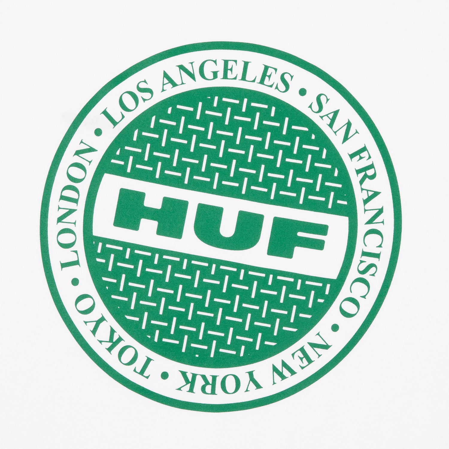 HUF (ハフ) Worldwide JP /T-SHIRTS(Tシャツ)/ MANHOLE LS TEE商品 / CUCUMBER