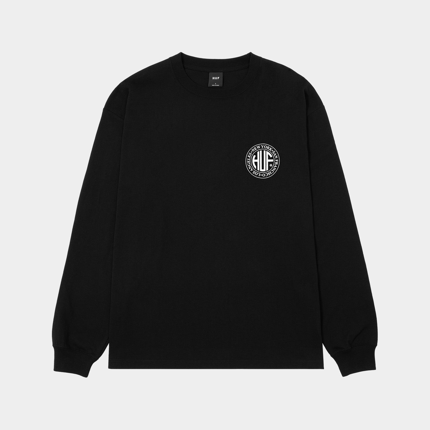 HUF (ハフ) Worldwide JP / T-SHIRTS(Tシャツ) / REGIONAL LS TEE商品 / BLACK
