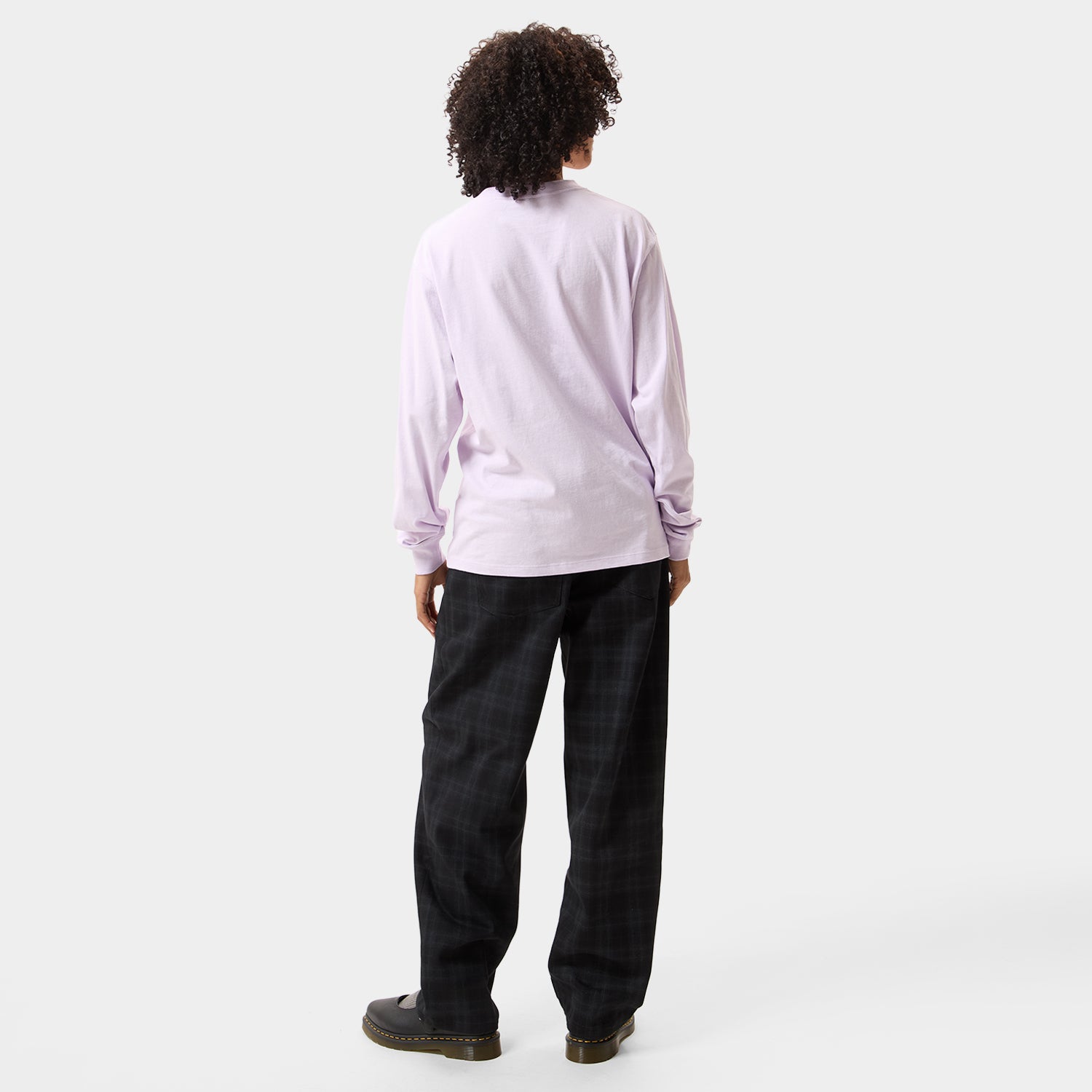 HUF (ハフ) Worldwide JP /T-SHIRTS(Tシャツ)/ BOX LOGO POCKET LS TEE商品 / LT LILAC