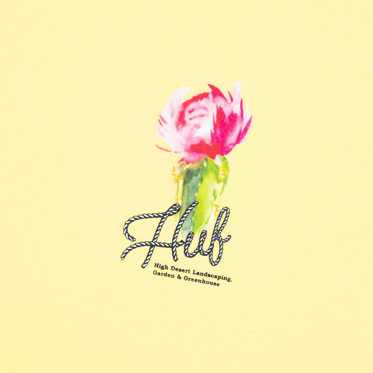 HUF (ハフ) Worldwide JP /T-SHIRTS(Tシャツ)/ DESERT ROSE TEE商品 / LT YELLOW