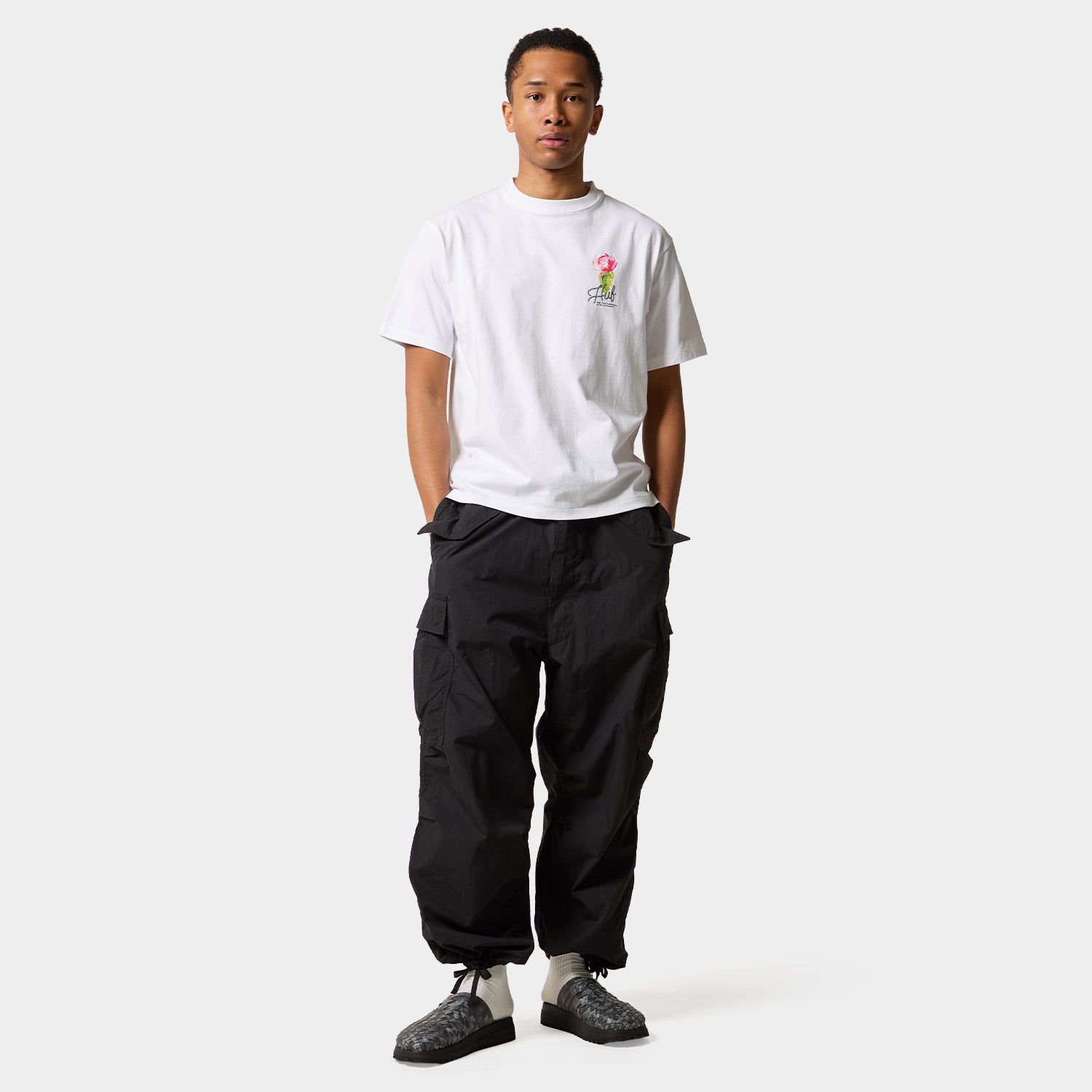 HUF (ハフ) Worldwide JP /T-SHIRTS(Tシャツ)/ DESERT ROSE TEE商品 / LT YELLOW