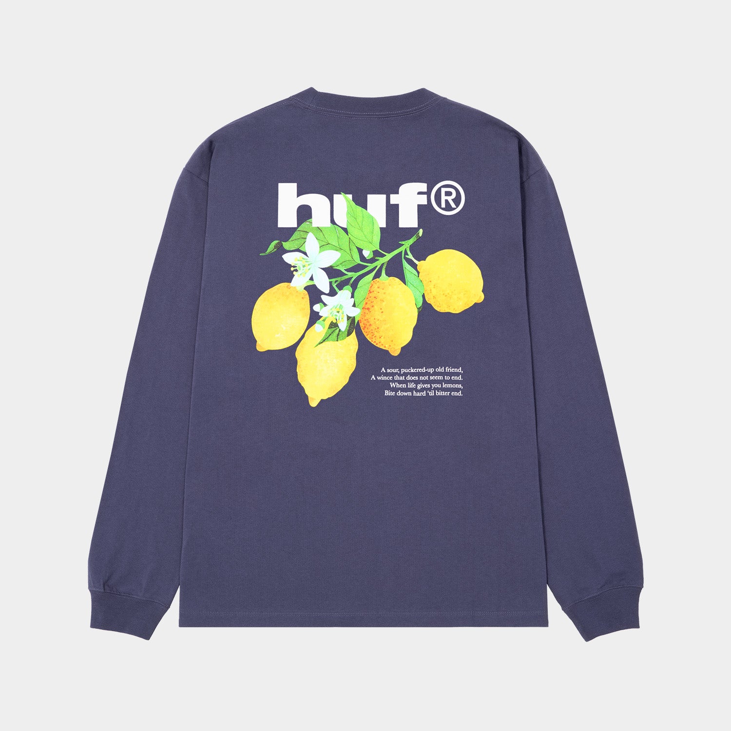 HUF (ハフ) Worldwide JP /T-SHIRTS(Tシャツ)/ SOUR LEMON LS TEE商品 / NAVY