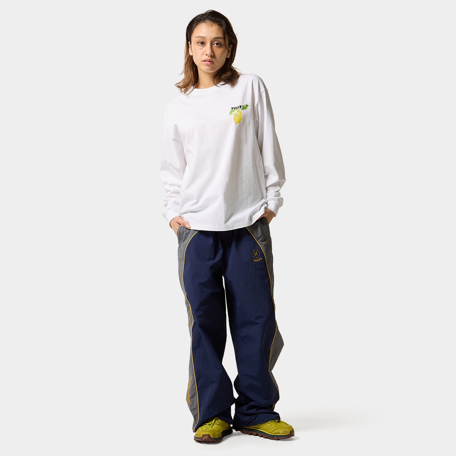 HUF (ハフ) Worldwide JP /T-SHIRTS(Tシャツ)/ SOUR LEMON LS TEE商品 / NAVY