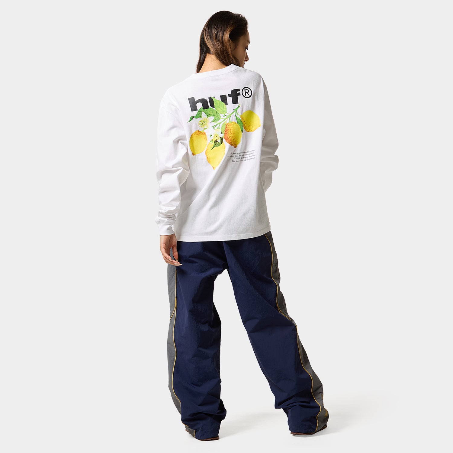 HUF (ハフ) Worldwide JP /T-SHIRTS(Tシャツ)/ SOUR LEMON LS TEE商品 / NAVY