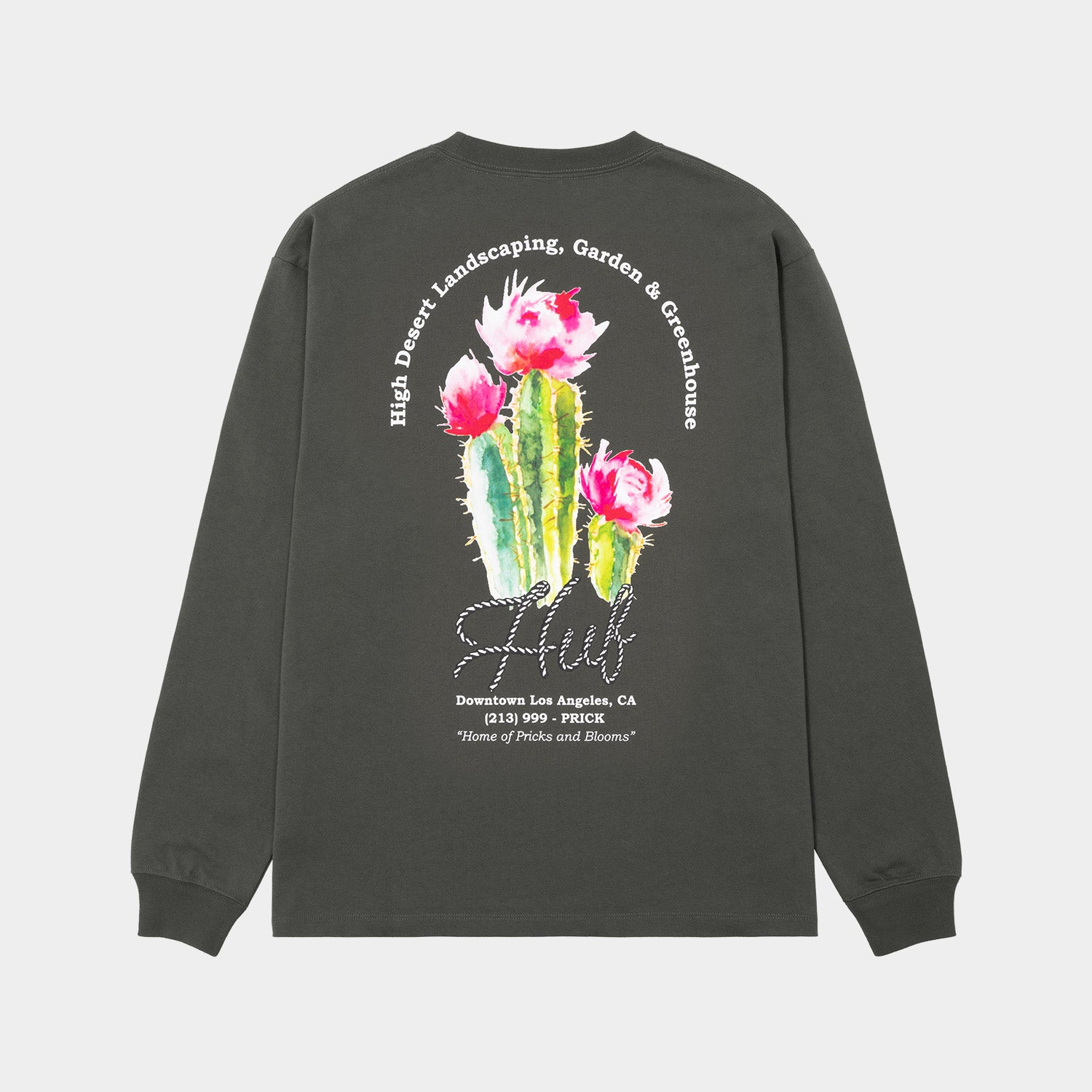 HUF (ハフ) Worldwide JP /T-SHIRTS(Tシャツ)/ DESERT ROSE LS TEE商品 / CLAY