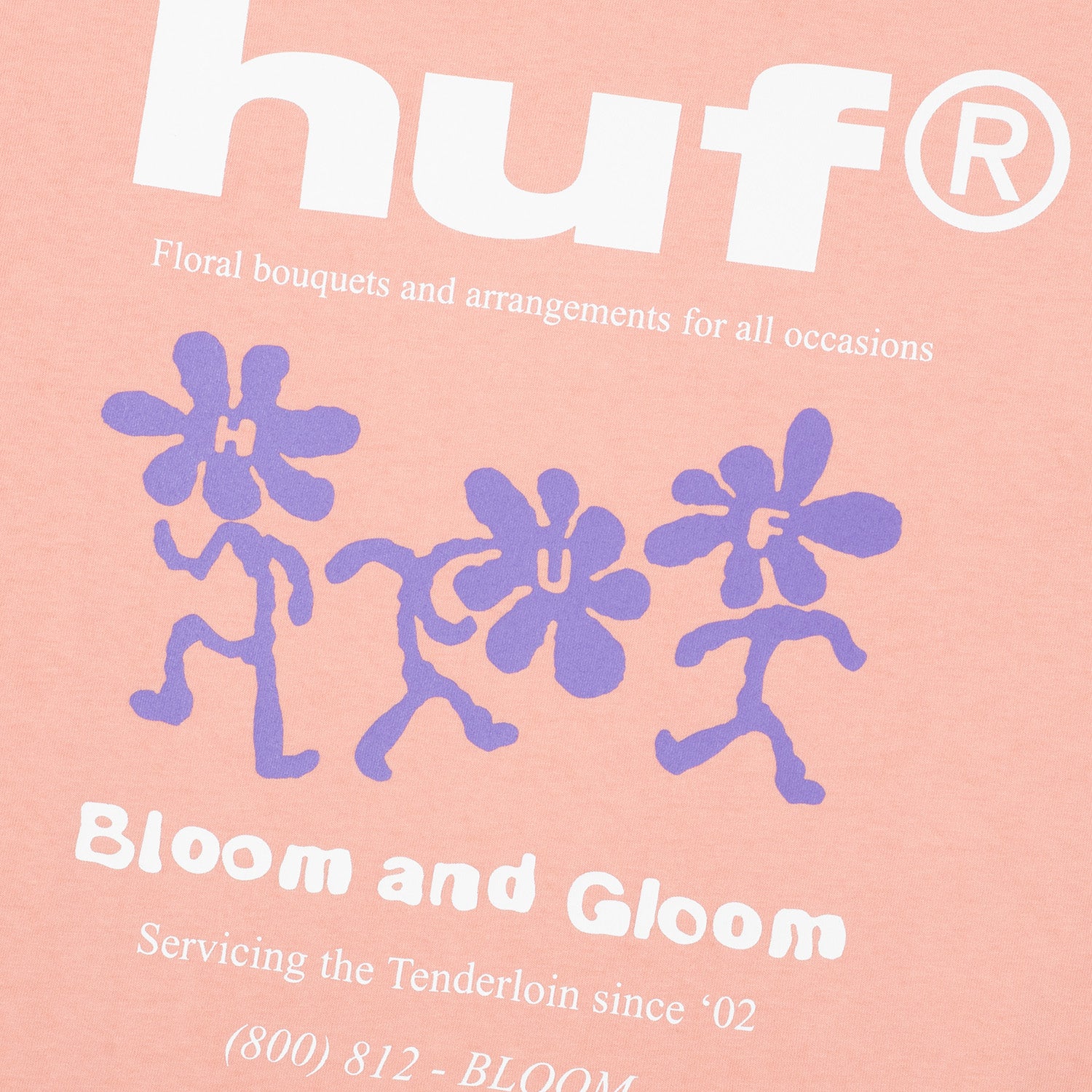 HUF (ハフ) Worldwide JP /T-SHIRTS(Tシャツ)/ BLOOM & GLOOM TEE商品 / WHITE