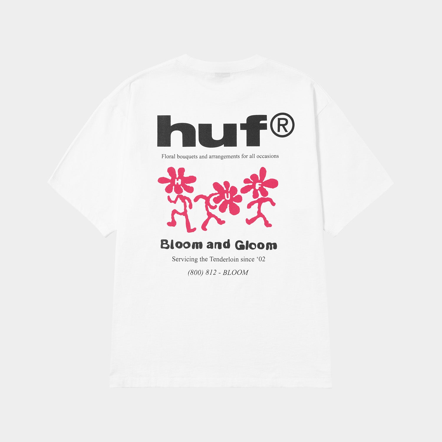 HUF (ハフ) Worldwide JP /T-SHIRTS(Tシャツ)/ BLOOM & GLOOM TEE商品 / WHITE