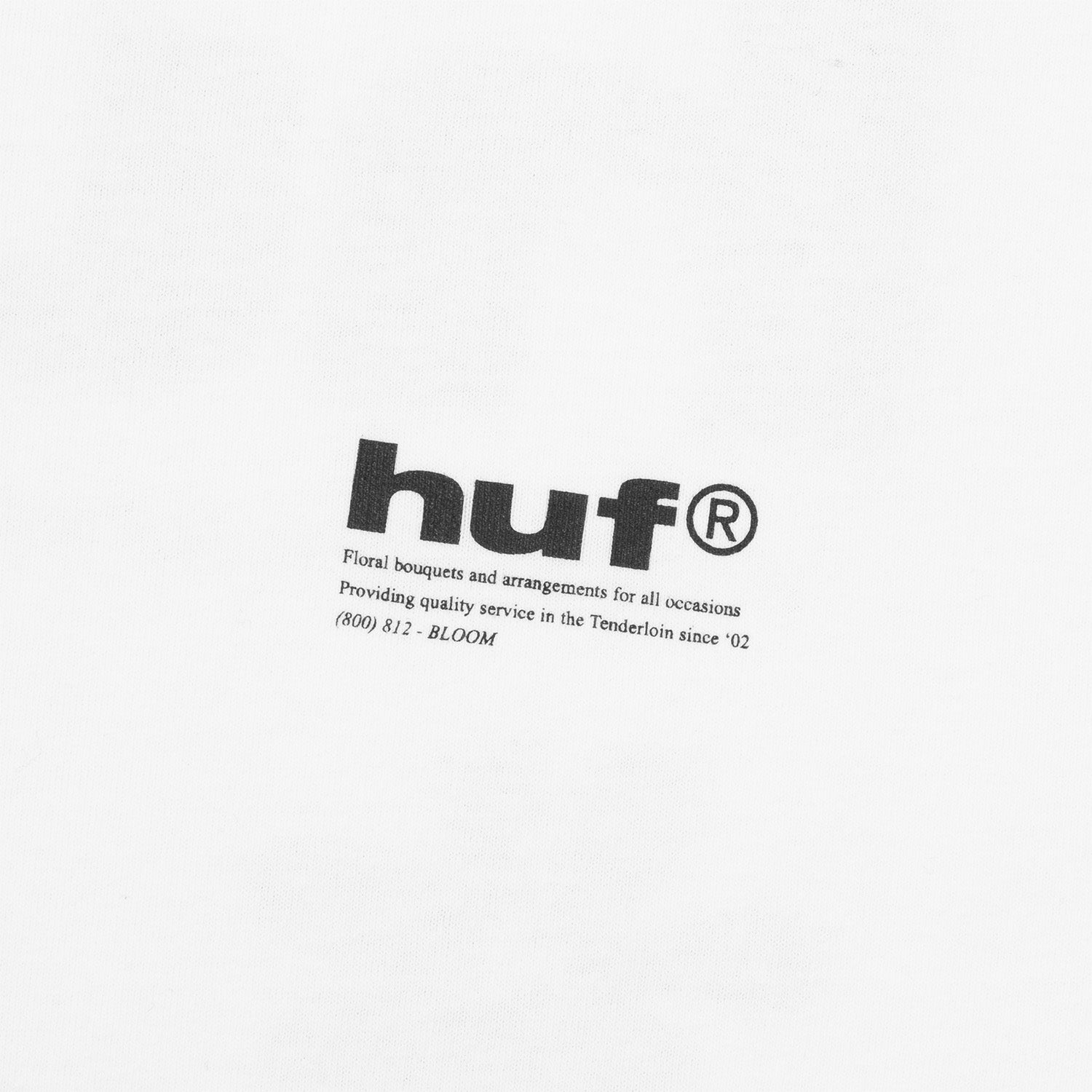 HUF (ハフ) Worldwide JP /T-SHIRTS(Tシャツ)/ BLOOM & GLOOM TEE商品 / WHITE