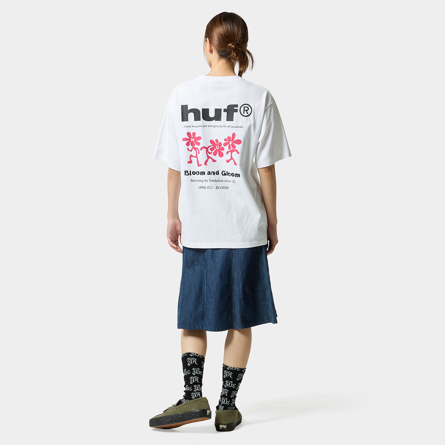 HUF (ハフ) Worldwide JP /T-SHIRTS(Tシャツ)/ BLOOM & GLOOM TEE商品 / WHITE