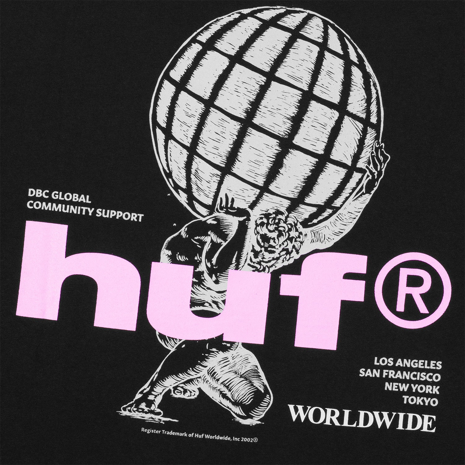 HUF (ハフ) Worldwide JP /T-SHIRTS(Tシャツ)/ COMMUNITY SUPPORT TEE商品 / BROWN