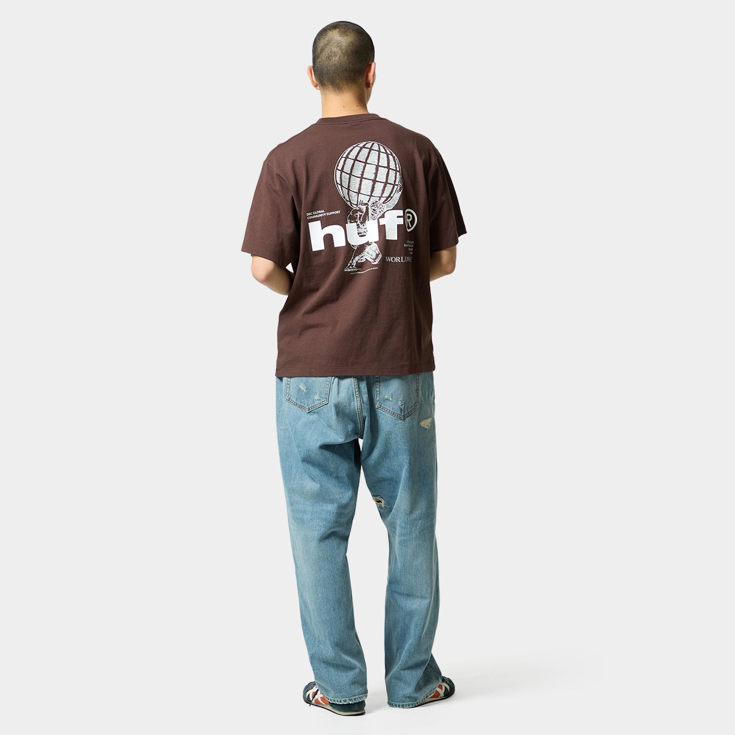 HUF (ハフ) Worldwide JP /T-SHIRTS(Tシャツ)/ COMMUNITY SUPPORT TEE商品 / BROWN
