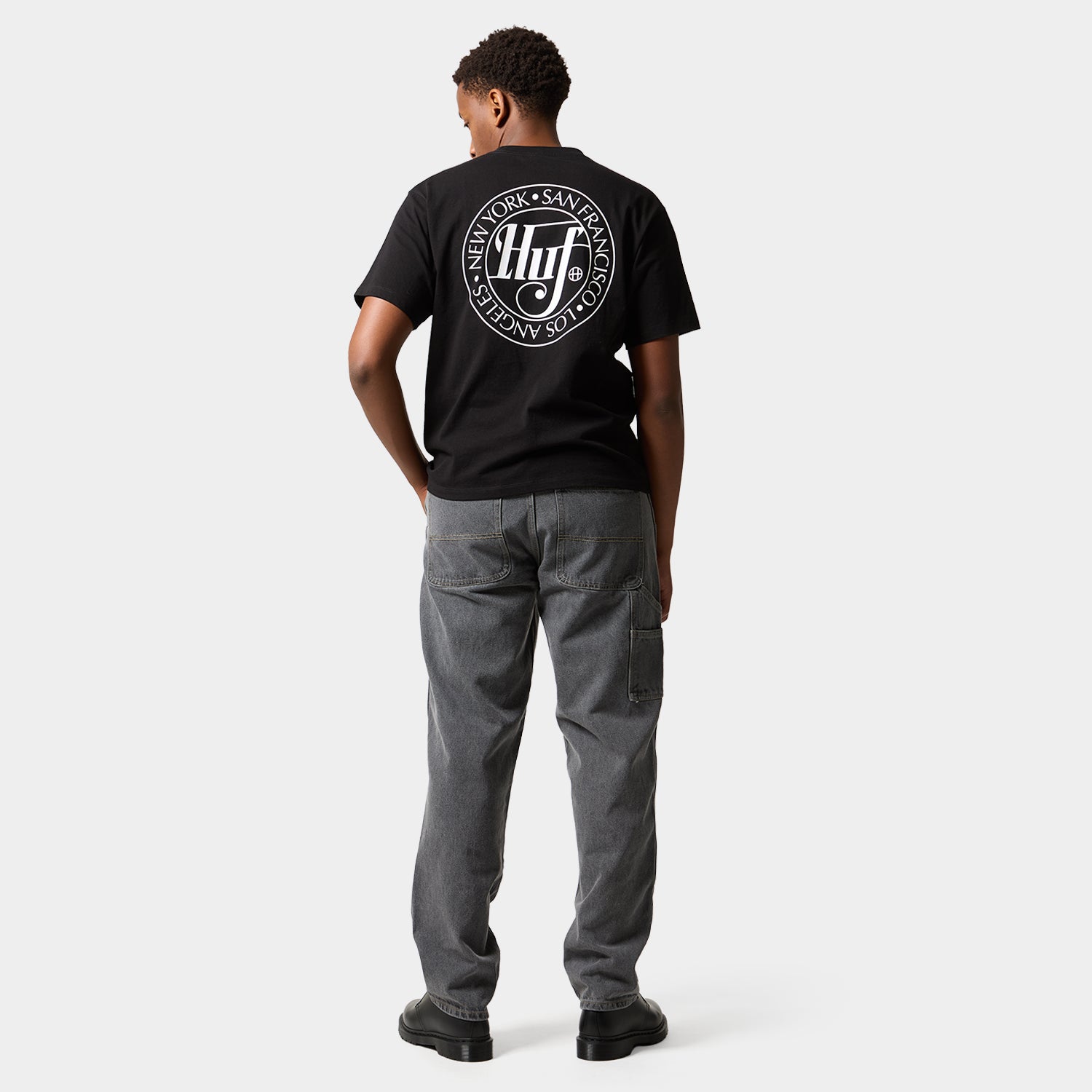 HUF (ハフ) Worldwide JP /T-SHIRTS(Tシャツ)/ SHARP SCRIPT TEE商品 / LT BLUE