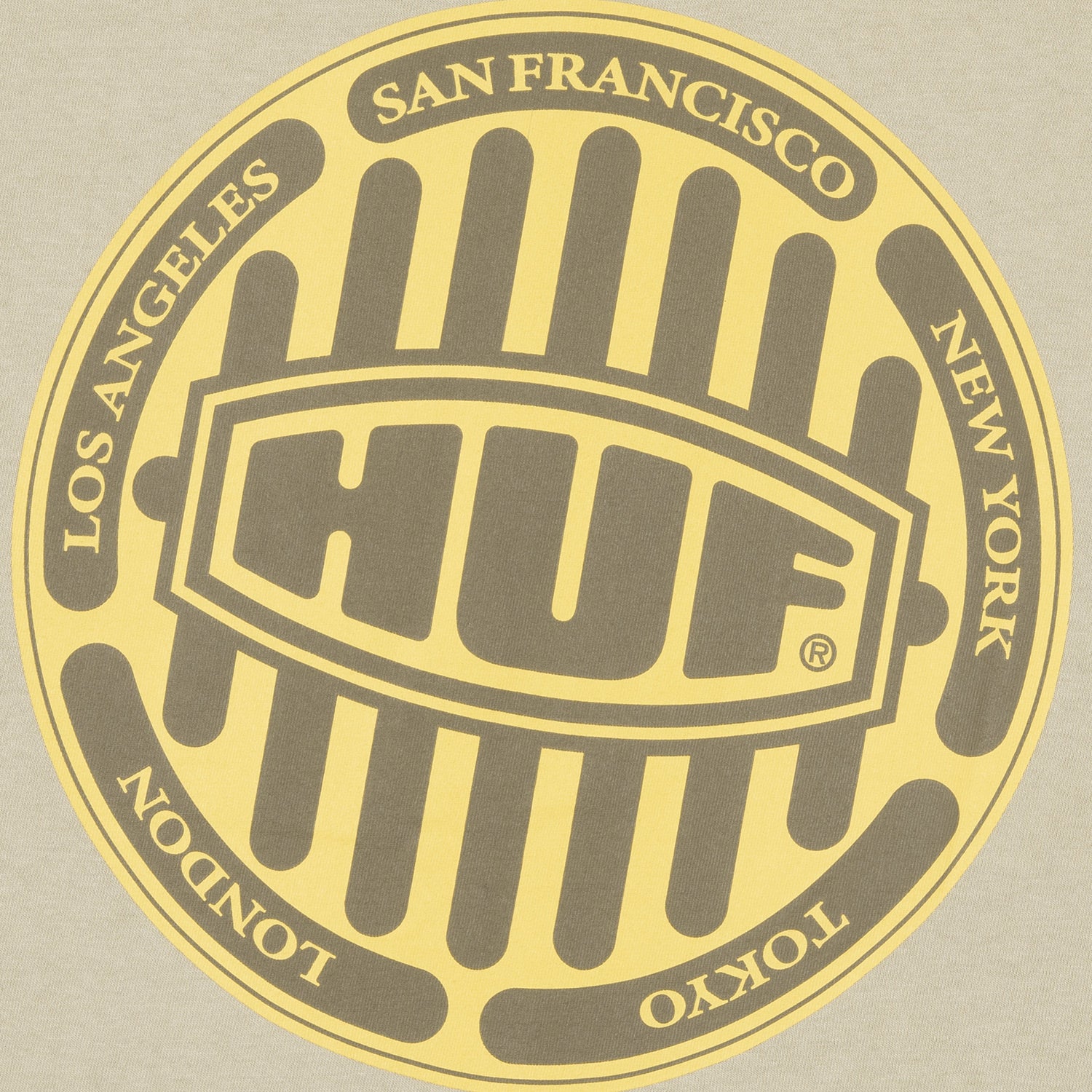 HUF (ハフ) Worldwide JP /T-SHIRTS(Tシャツ)/ DRAIN CAP TEE商品 / CLAY