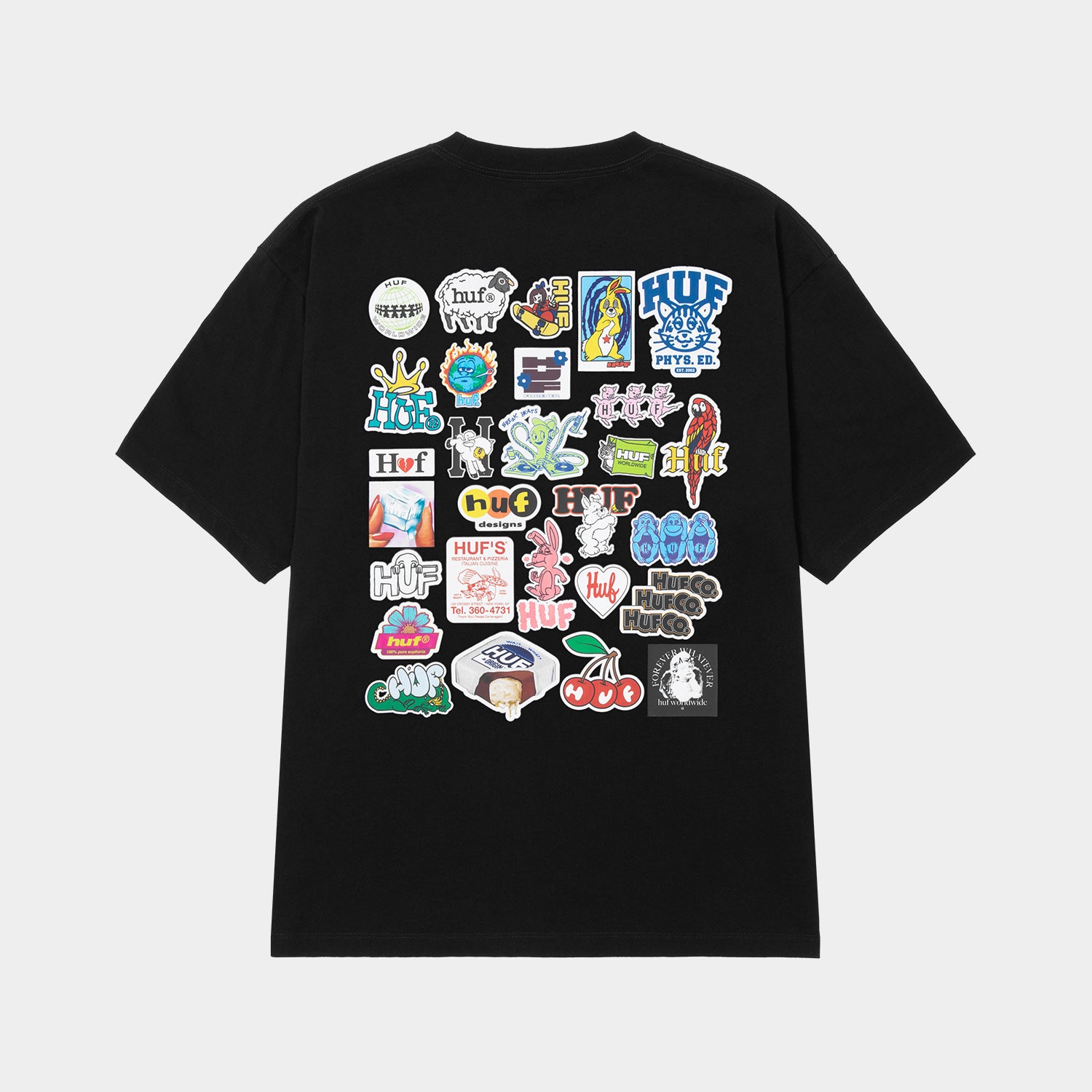 HUF (ハフ) Worldwide JP /T-SHIRTS(Tシャツ)/ STICKER PACK TEE商品 / WHITE