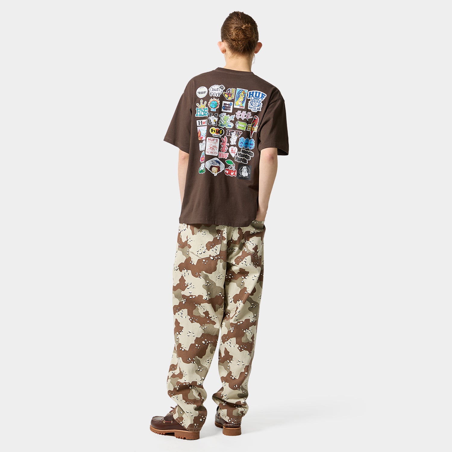 HUF (ハフ) Worldwide JP /T-SHIRTS(Tシャツ)/ STICKER PACK TEE商品 / WHITE