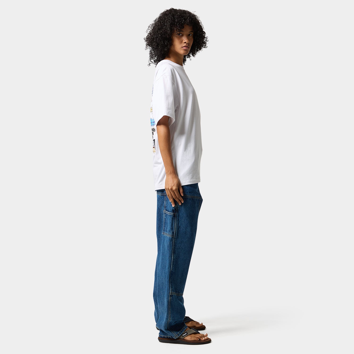 HUF (ハフ) Worldwide JP /T-SHIRTS(Tシャツ)/ STICKER PACK TEE商品 / WHITE