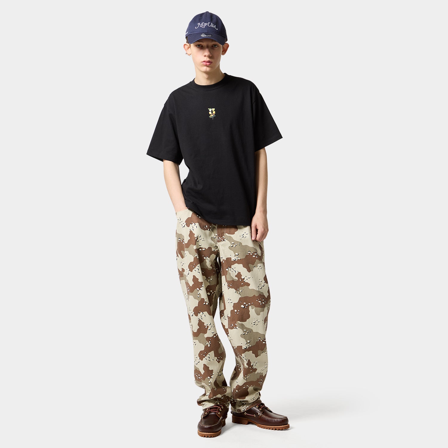 HUF (ハフ) Worldwide JP /T-SHIRTS(Tシャツ)/ KNOCKOUT FLOWER TEE商品 / NAVY