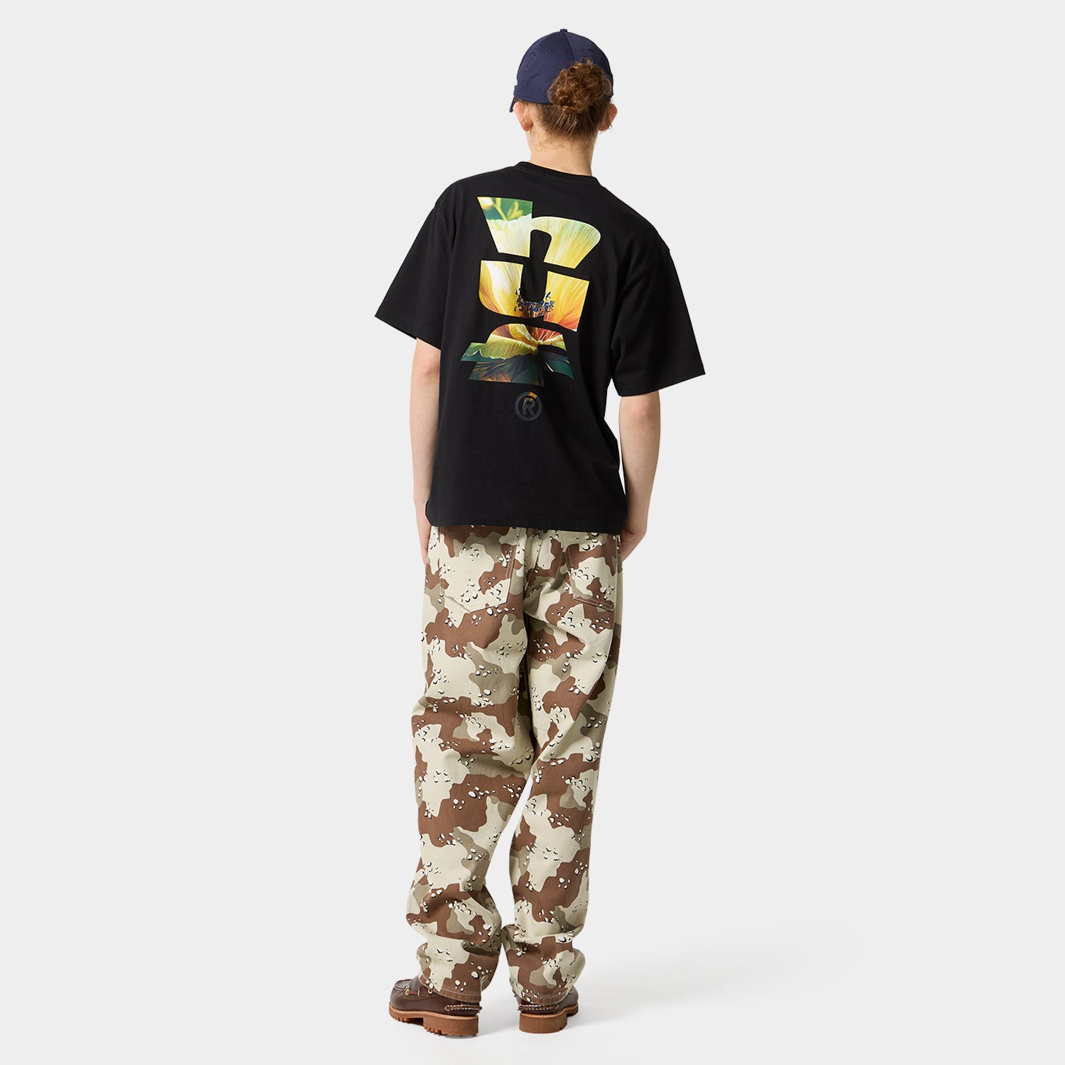 HUF (ハフ) Worldwide JP /T-SHIRTS(Tシャツ)/ KNOCKOUT FLOWER TEE商品 / NAVY