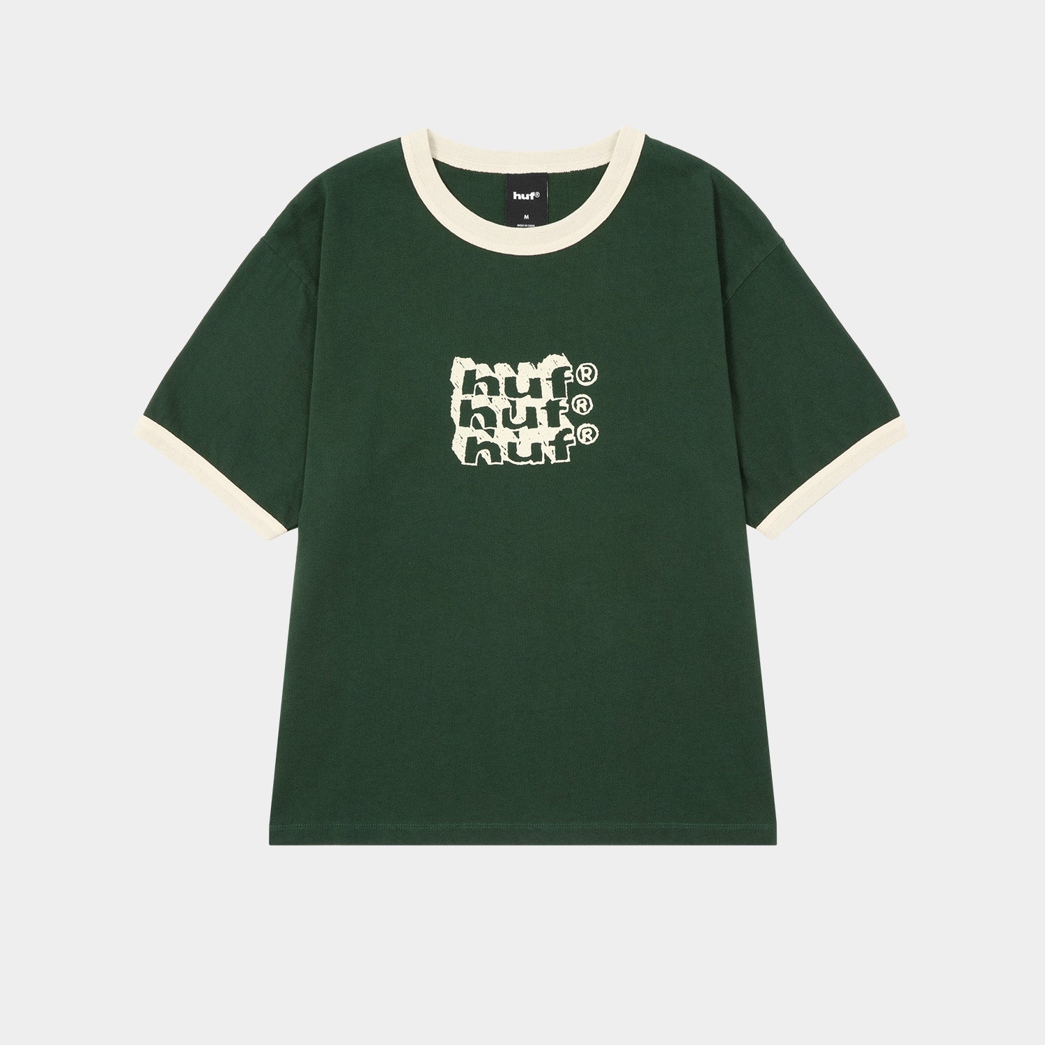 HUF (ハフ) Worldwide JP /T-SHIRTS(Tシャツ)/ HAND STACKED TINY RINGER TEE商品 / NATURAL