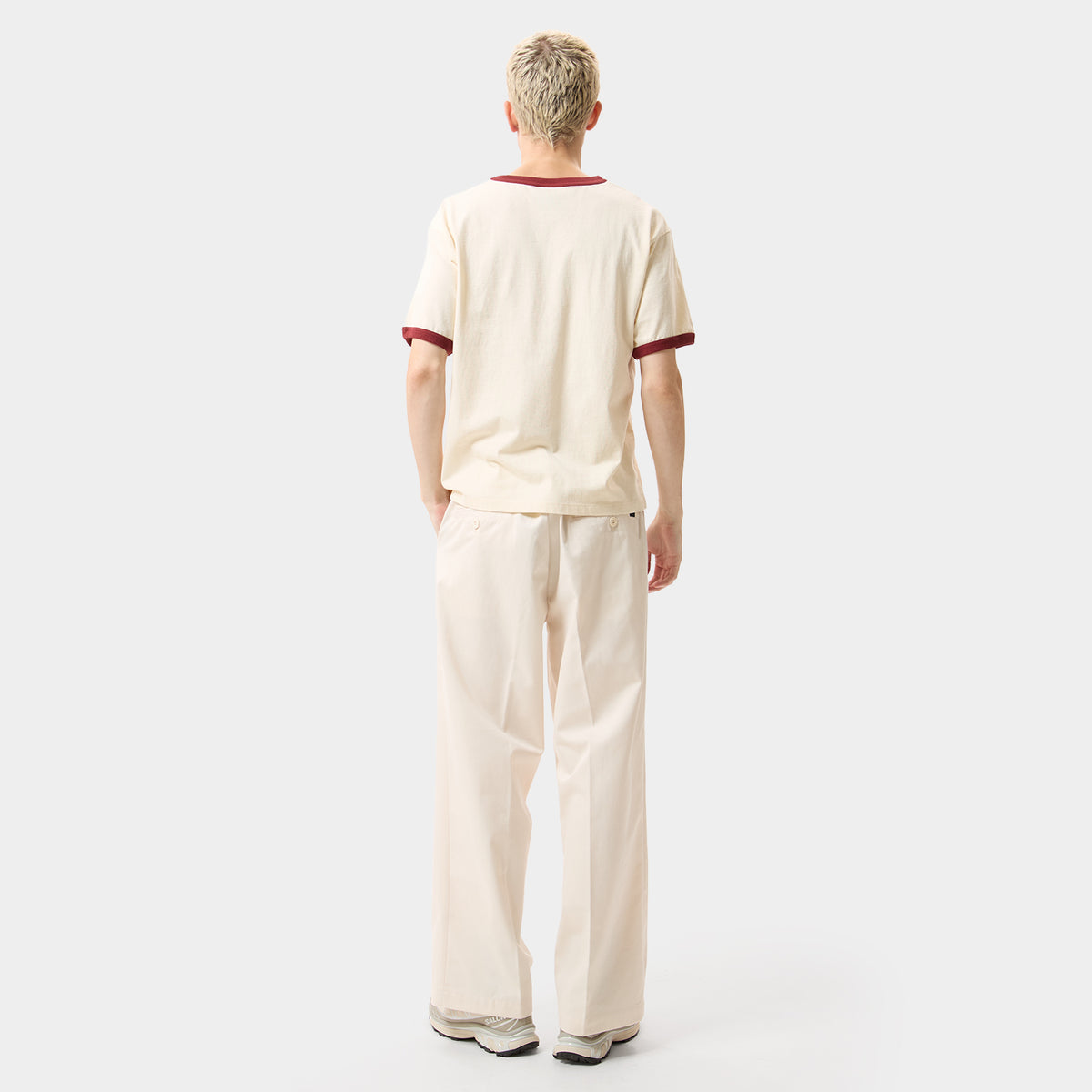 HUF (ハフ) Worldwide JP /T-SHIRTS(Tシャツ)/ HAND STACKED TINY RINGER TEE商品 / NATURAL
