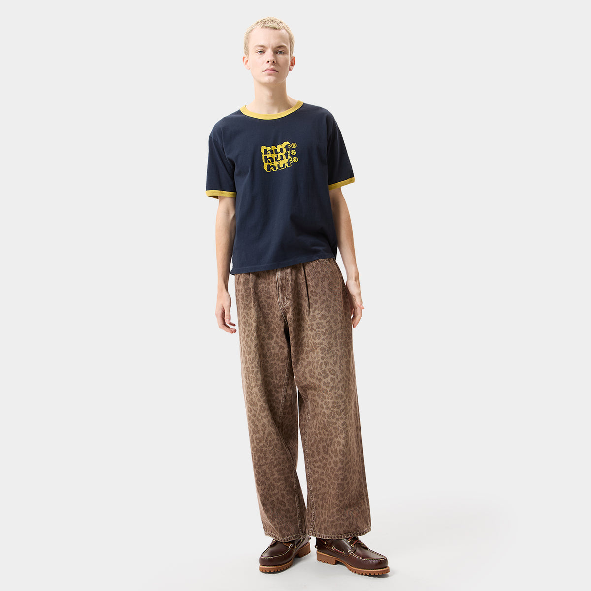 HUF (ハフ) Worldwide JP /T-SHIRTS(Tシャツ)/ HAND STACKED TINY RINGER TEE商品 / NATURAL