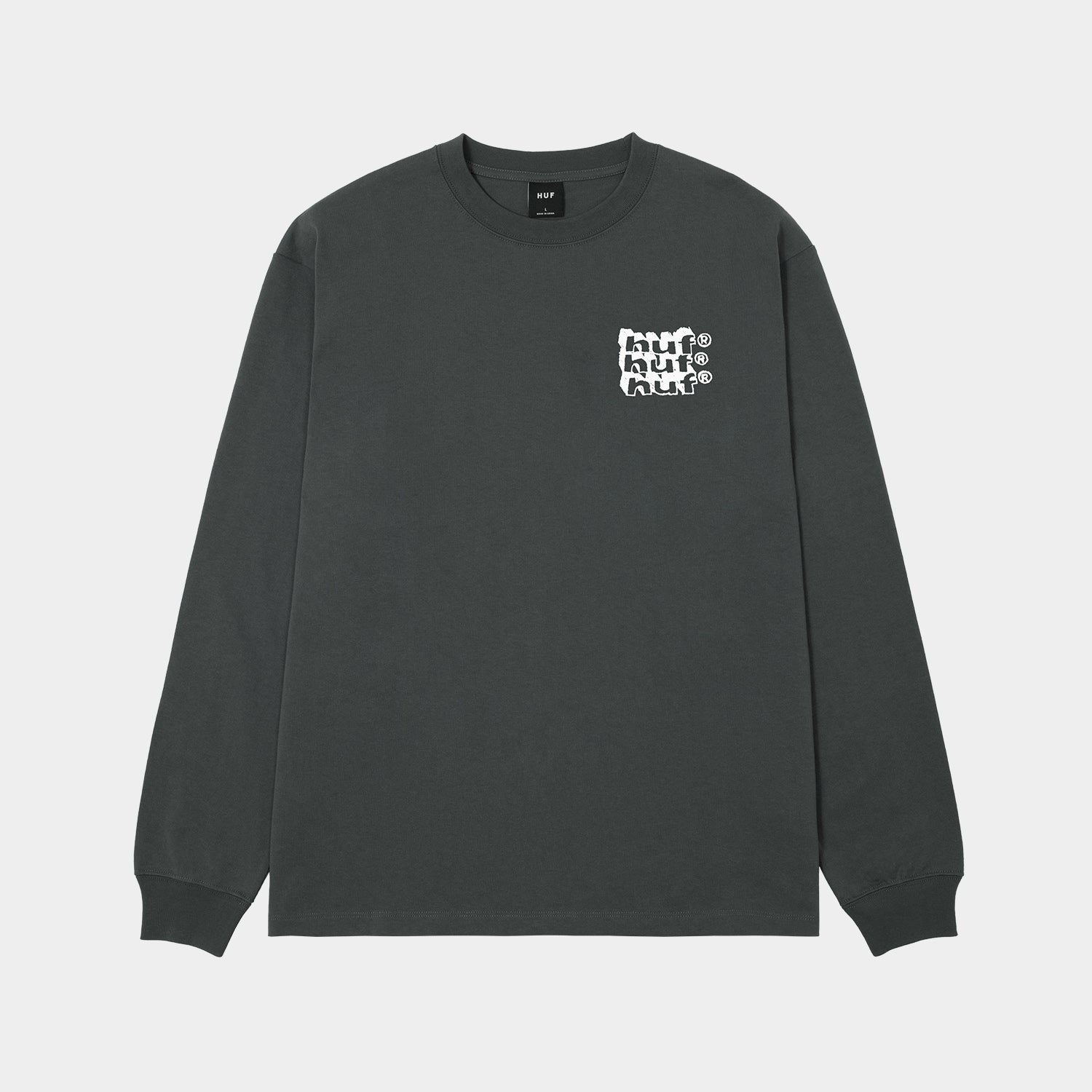HUF (ハフ) Worldwide JP /T-SHIRTS(Tシャツ)/ HAND STACKED LS TEE商品 / VINTAGE BLACK