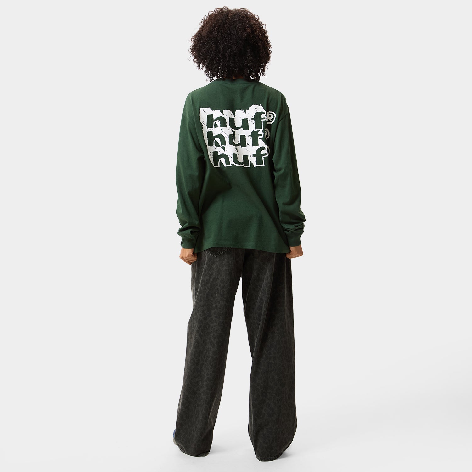 HUF (ハフ) Worldwide JP /T-SHIRTS(Tシャツ)/ HAND STACKED LS TEE商品 / VINTAGE BLACK